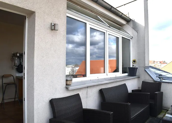 City-dach-apartment Mit Loggia - Balkon - Kamin * קוטבוס